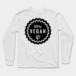 100% Vegan Long Sleeve T-Shirt